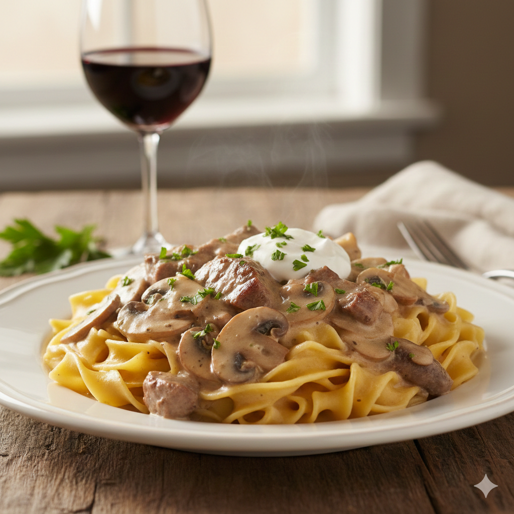 Beef Stroganoff