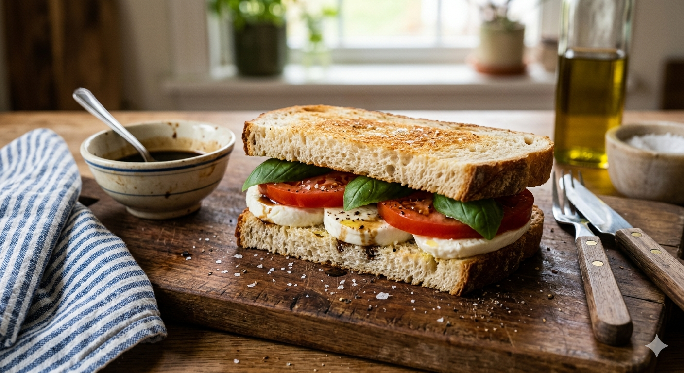 Quick Caprese Sandwich